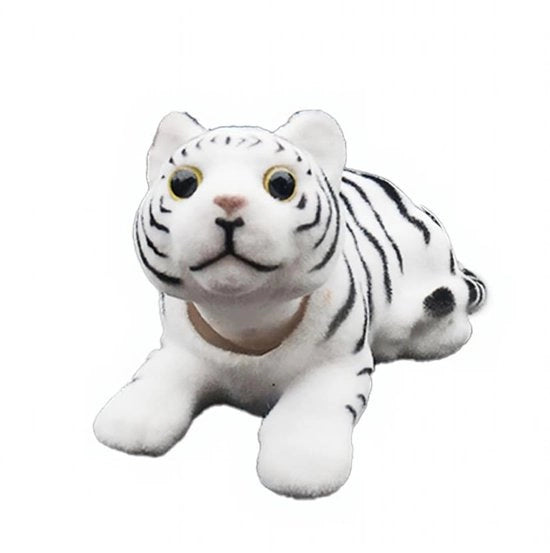 Decorazione per Auto - Testa di Tigre - Decorazione per Auto - Decorazione per Ufficio - Leggero - 10,5x5,5x6,5cm - Ornamento per Auto
