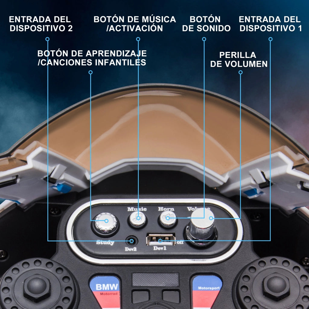 Moto Elettrica per Bambini ¨C Zephmum ¨C Rosso 82.5x42x54 cm