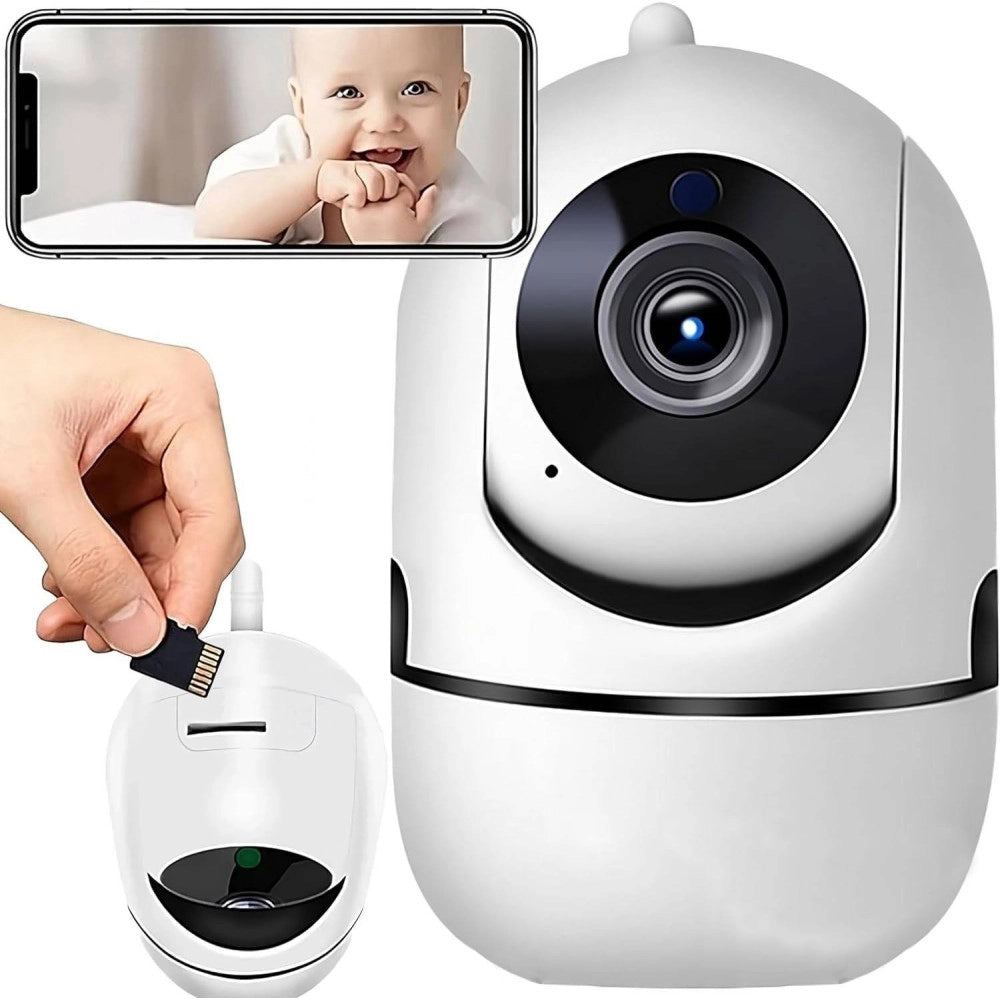 Trade Shop - Telecamera Wi-fi Videocamera Di Sorveglianza Rotazione 360° Ip Cam Baby Monitor -