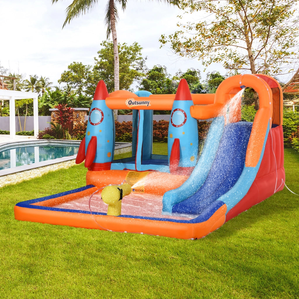 Castello Gonfiabile per Bambini con Ventilatore ¨C Xylo ¨C 350x250x185 cm Multicolore