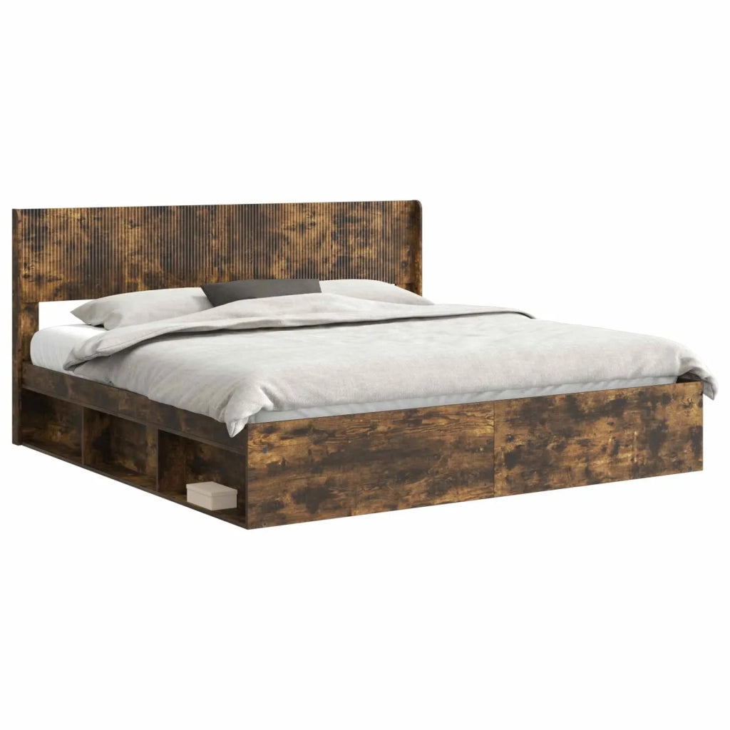 Struttura del letto con stoccaggio e testata 3 pcs
