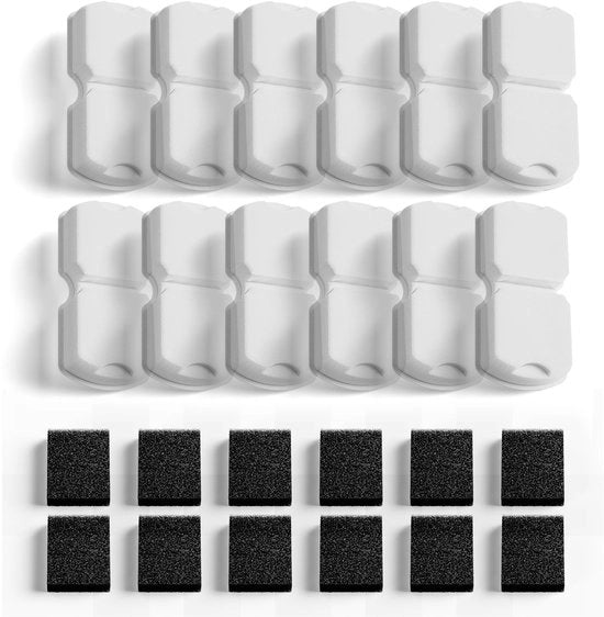 Filtro per Fonte per Gatti - 12 Filtro a Carbonio - 12 Filtro a Schiuma - Multiplo Filtro - Fonte per Gatti per Gatti - Soddisfa le Esigenze di Rimpiazzo per 6-8 Mesi