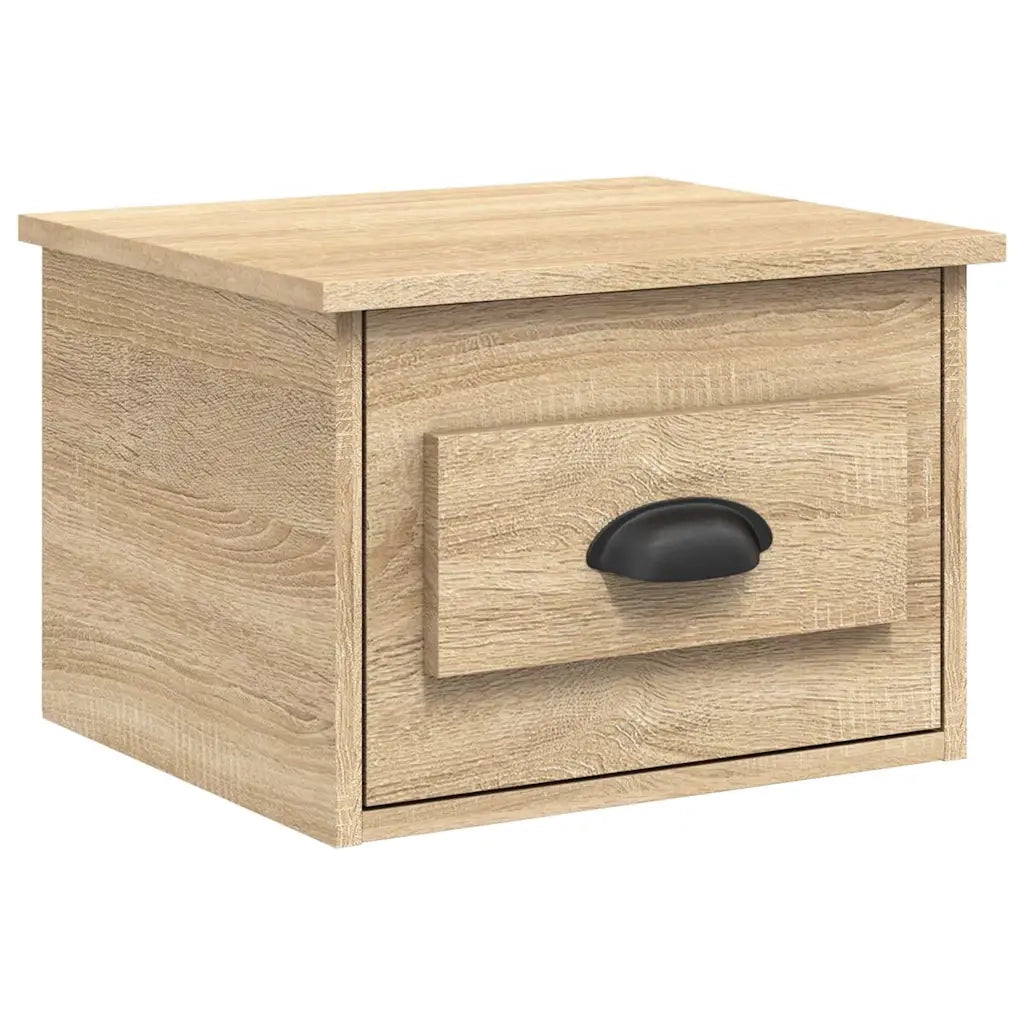 Comodini a Parete 2 pz Rovere Sonoma 41,5x36x28 cm 816383