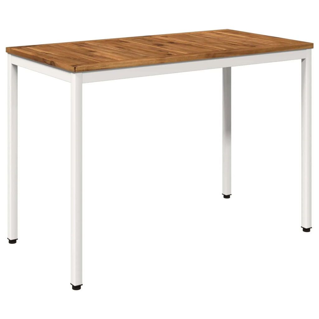 Tavolo da cena da giardino Naturale e Bianco 108,5 x 55 x 75 cm 901314