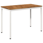 Tavolo da cena da giardino Naturale e Bianco 108,5 x 55 x 75 cm 901314