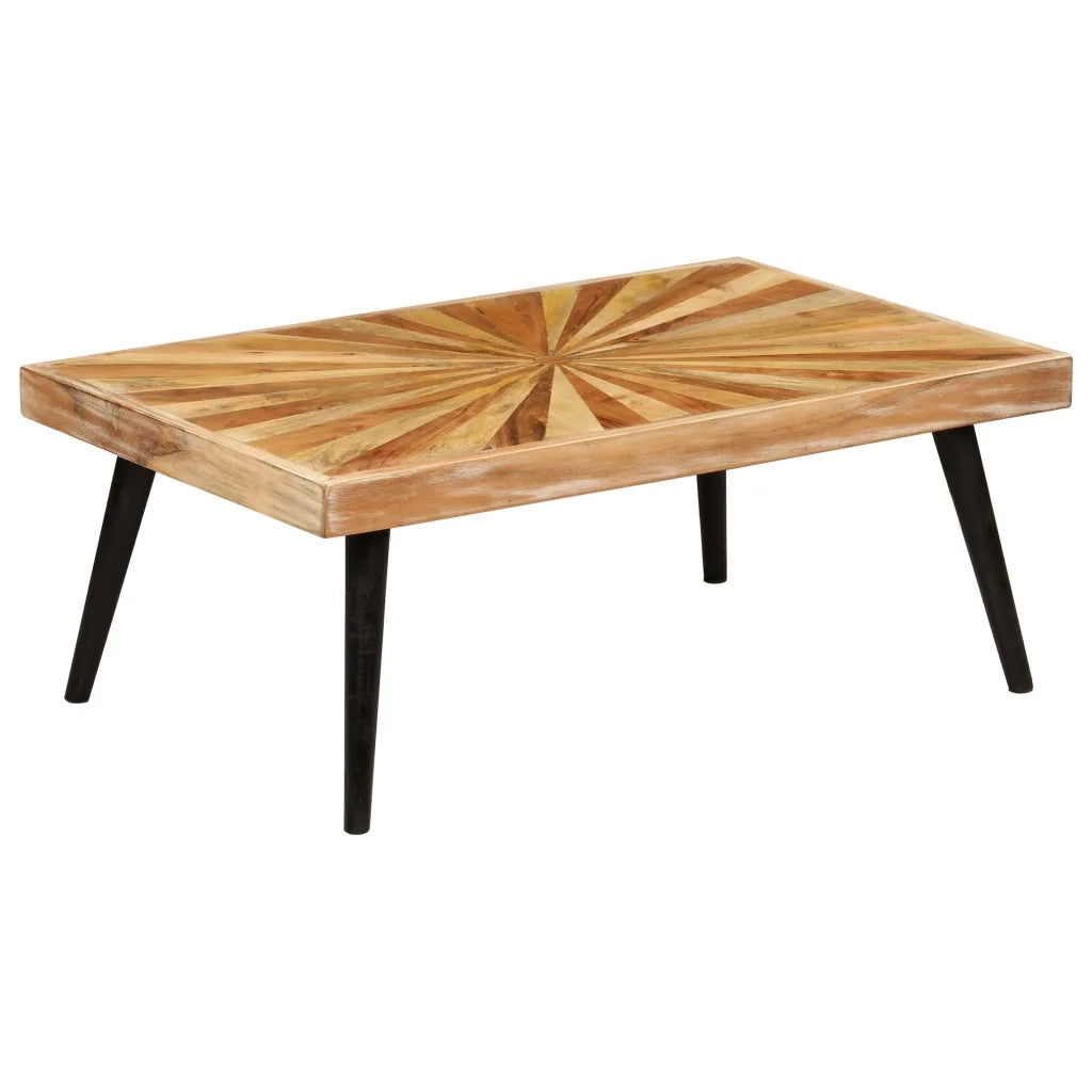 Tavolino da Salotto in Legno Massello di Mango 90x55x36 cm cod mxl 9793