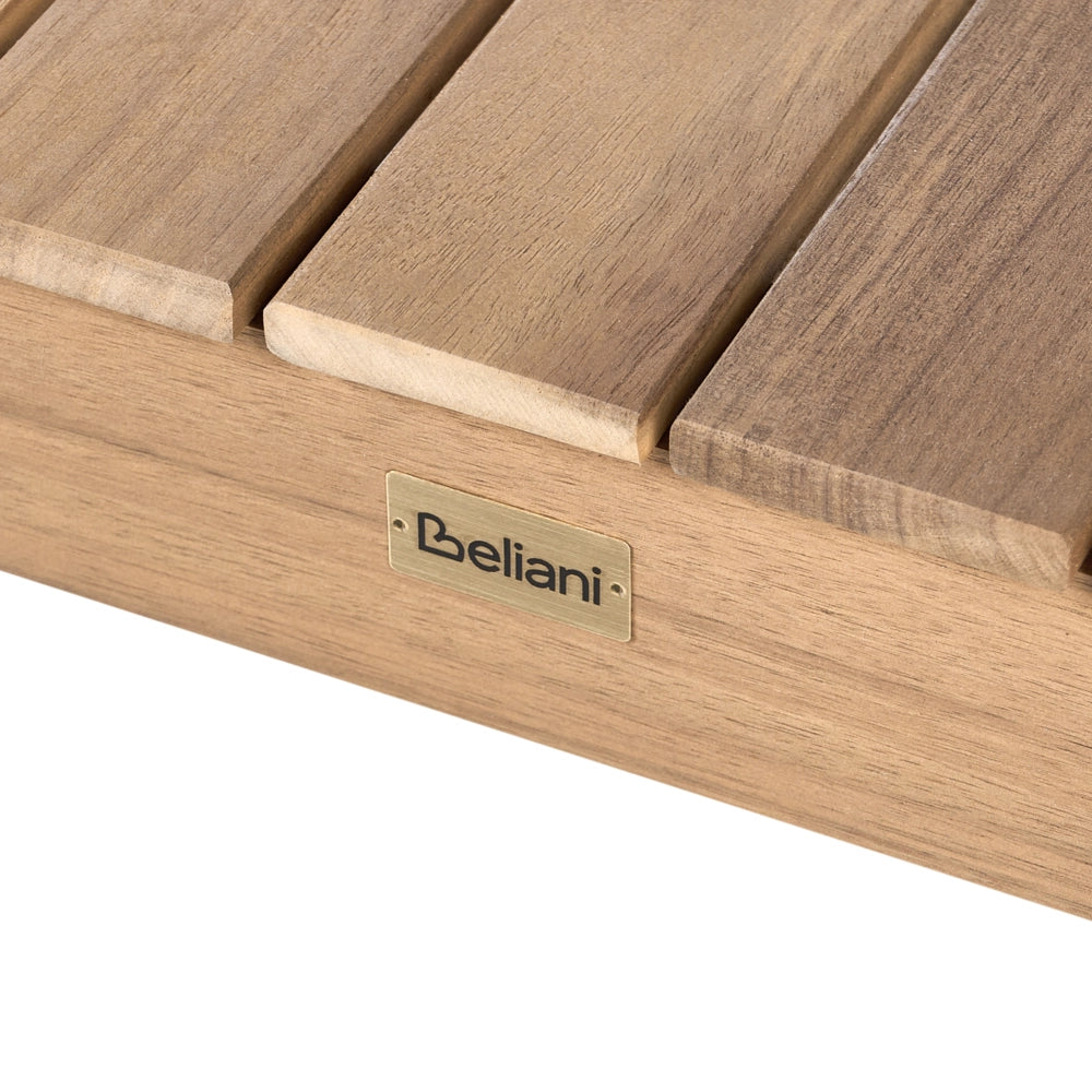 Tavolo da pranzo da giardino marrone chiaro in legno di acacia certificato 180 x 90 cm piano rettangolare stile rustico Tavolo da pranzo da esterno,