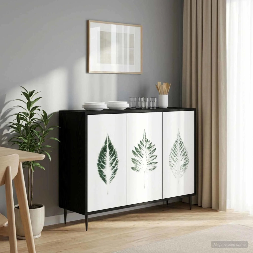 Credenza HANAU Rovere Nero 102 x 33 x 76 cm 8006985