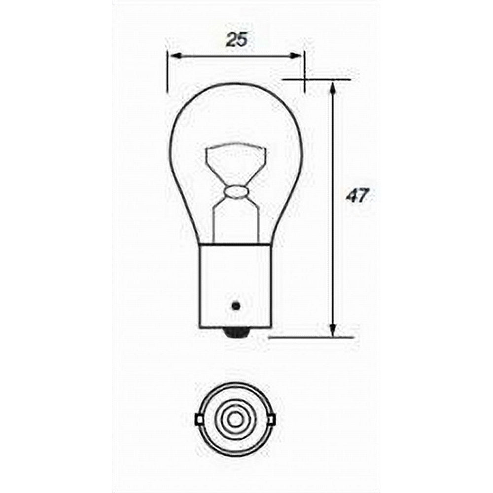 Trade Shop - Lampadine Per Indicatore Di Direzione Posteriore Auto 382 12v 21 W Ba15s L-p076 -