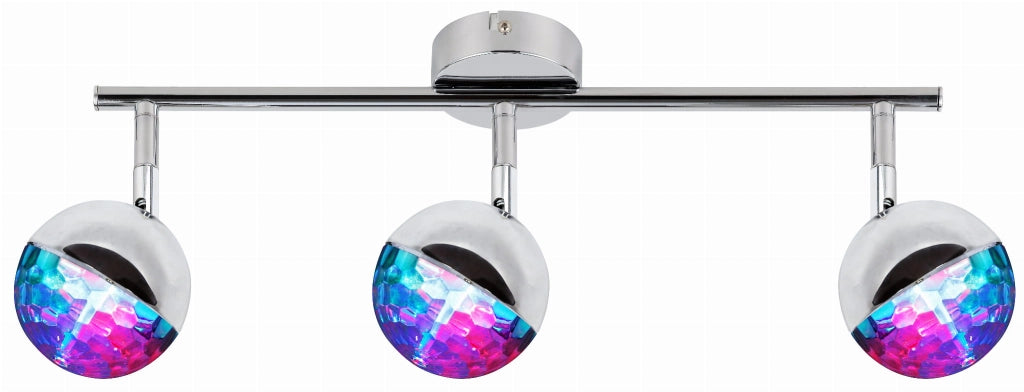 Plafoniera LED Candellux Party 93-67777 RGB 3 luci cromo