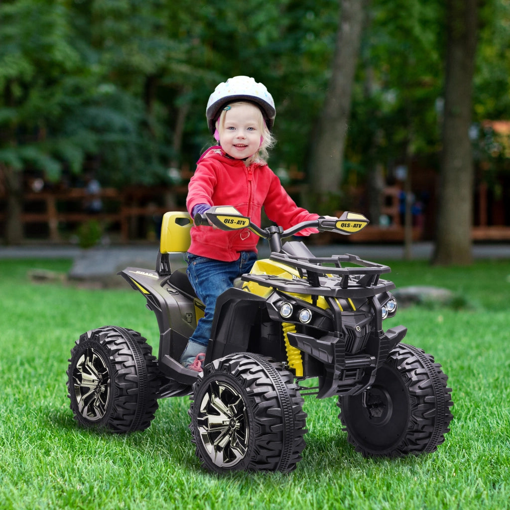 Auto elettrica per bambini Quad Buggy 12V ¨C zephmum ¨C Giallo Nero metallo PP