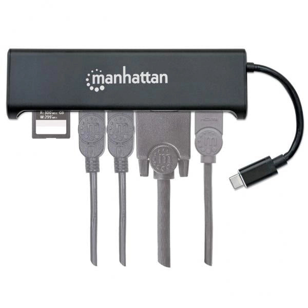 Convertitore USB-C a HDMI / VGA Docking Station 4-in-1