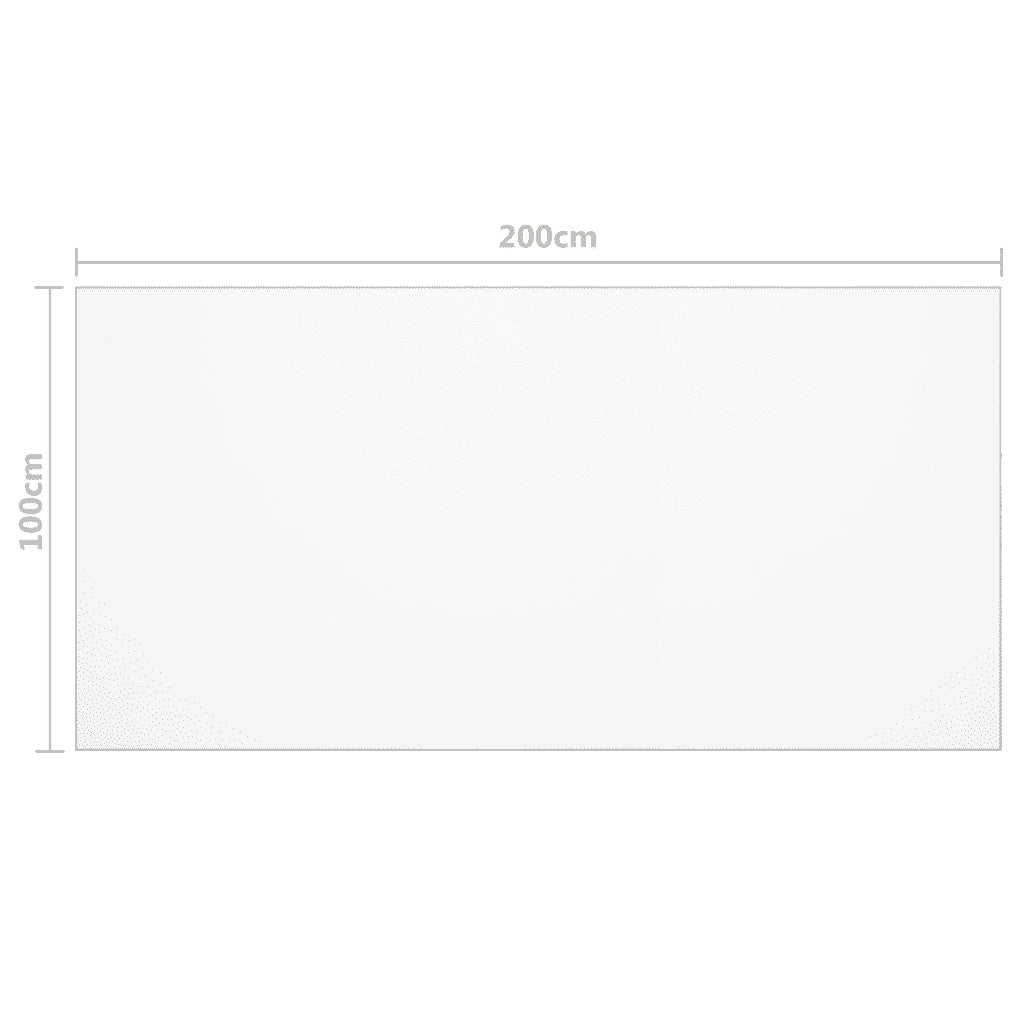 Protezione Tavolo Trasparente 200x100 cm 1,6 mm PVC 288271