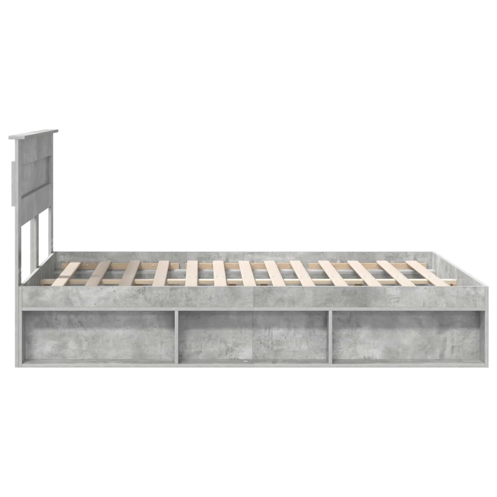 Struttura del letto Calcestruzzo 160 x 200 cm Pino massello 3409738