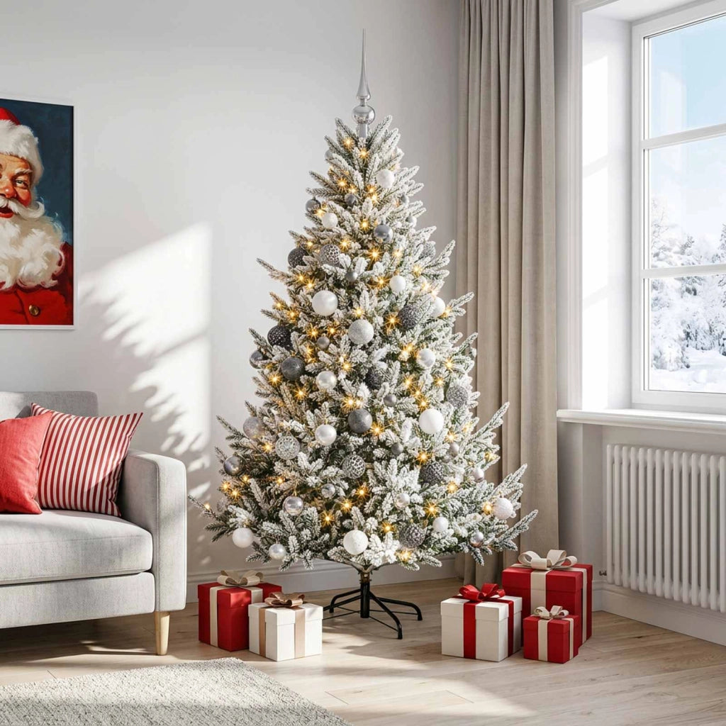 Albero di Natale artificiale con palline 180 cm 300 LED 3467234
