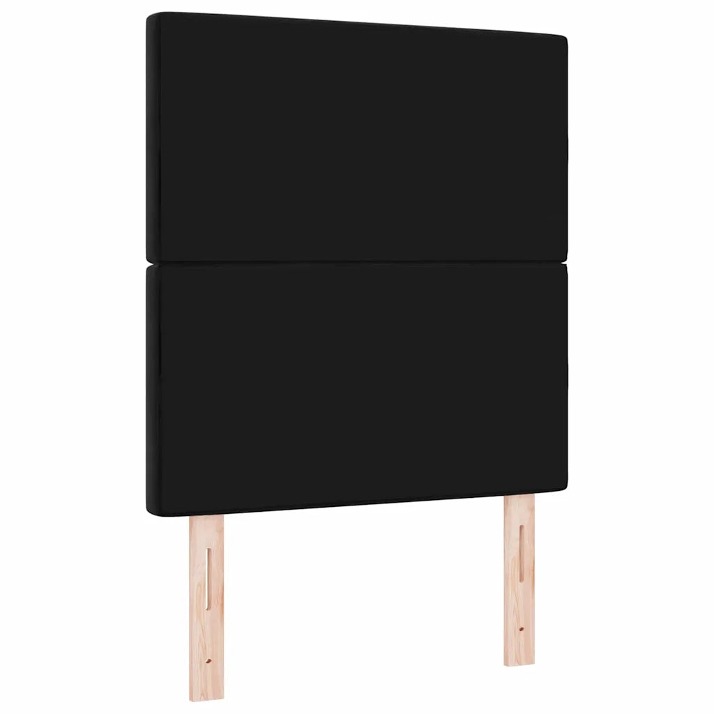 Testiera LED con strisce LED con testiera Nero 80 cm Velluto 3338344