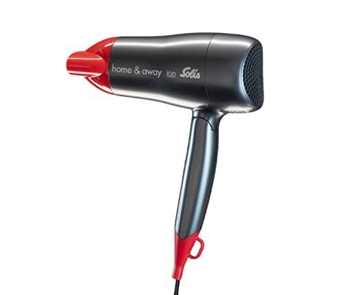 Solis Home & Away asciuga capelli 1800 W Nero, Rosso