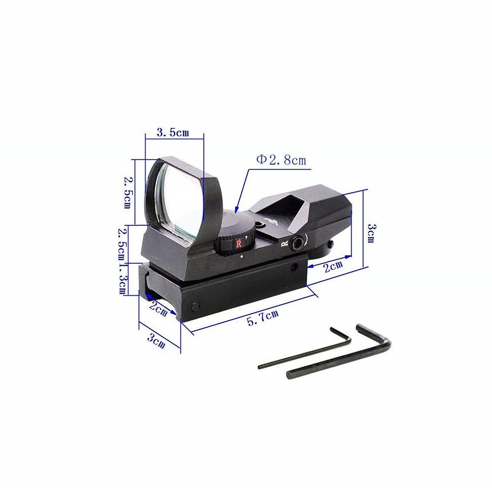 Trade Shop - Mirino Olografico Di Precisione Per Fucile Ottica Con Reticolo Rosso E Verde -