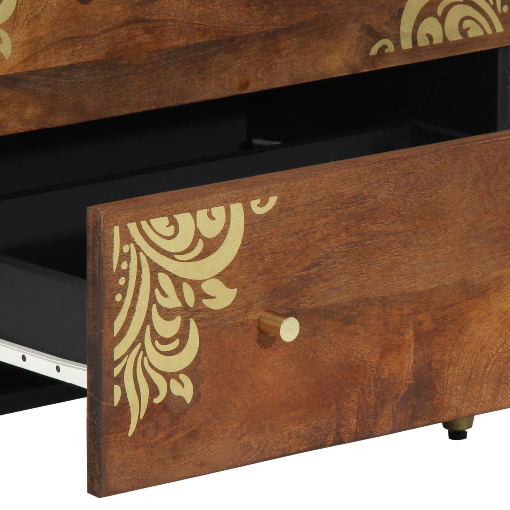 Set Mobili Bagno  3 Pezzi Legno Massello di Mango