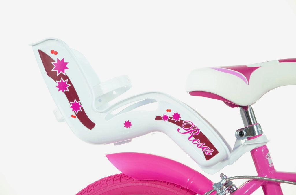 SCH ROSES 14", bicicletta per bambini, adatta ad etÃ  tra i 4 e i 6 anni, per altezza tra 100 e 120 cm, con cestino, c