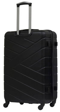 Set 3 Valigie Trolley Rigide in ABS 4 Ruote TSA Ravizzoni Giove Nero
