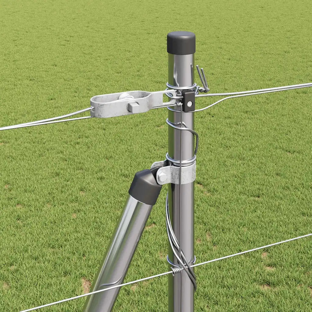 Palo della recinzione Zincato 25 x 1,5 m Acciaio