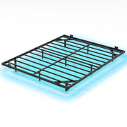 Telaio letto piattaforma in metallo con fissaggio per materasso, Letto con luci led queen dimensione