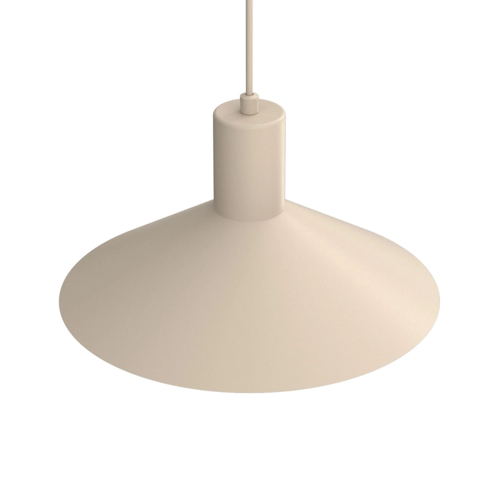 Lampada a sospensione Nox beige cono 1xE27 30 cm Luminex