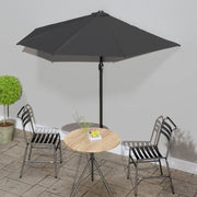 Ombrellone Balcone-Ombrello da giardino Palo Alluminio Antracite 270x144 cm a Met¨¤