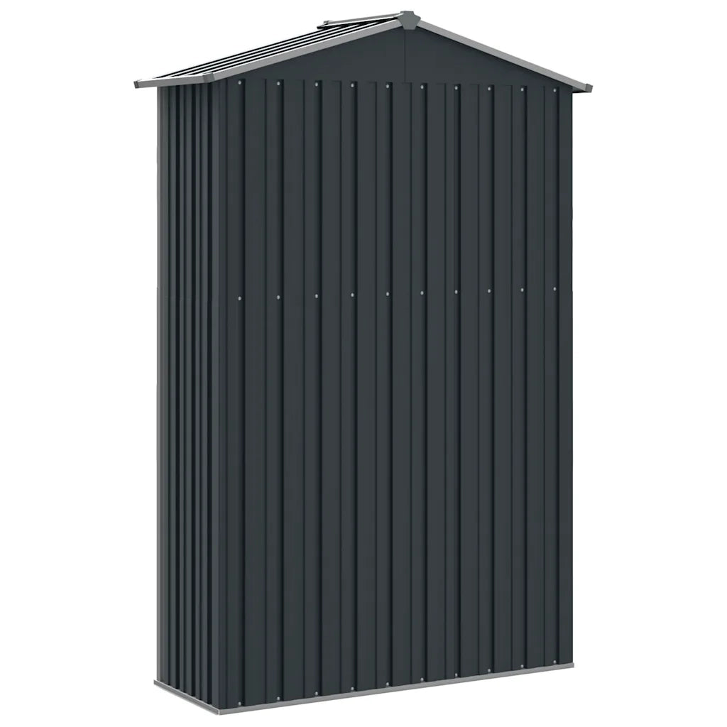 Capanno da Giardino Antracite 116x45x175cm in Acciaio Zincato 46303