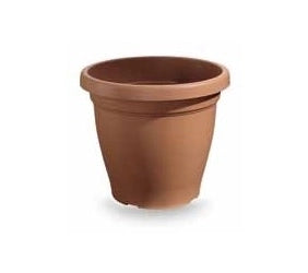 Vaso da Giardino Interno ed Esterno verona marrone 35 cm veca