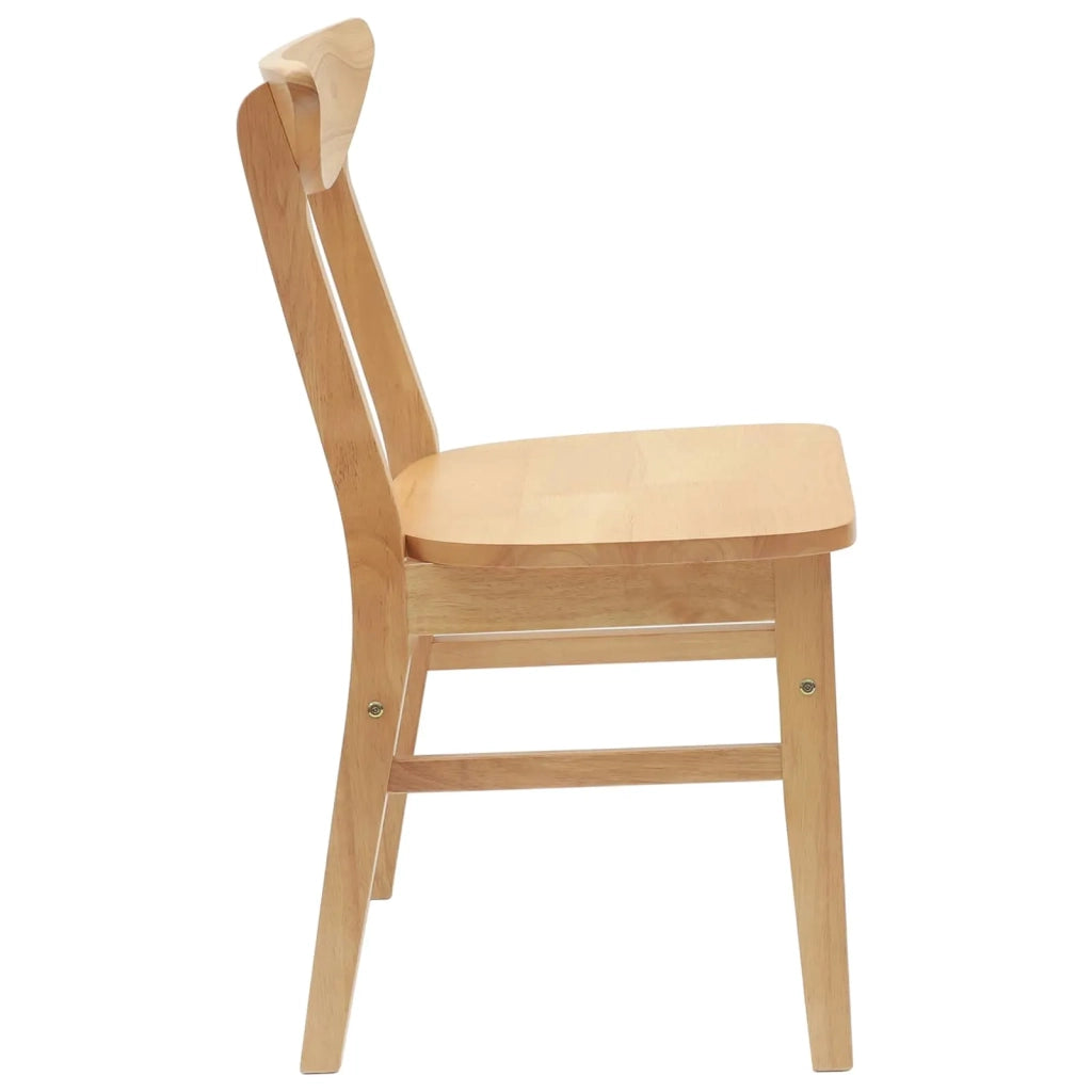 Sedie da pranzo 2 pcs Naturale 42 x 47.5 x 81 cm