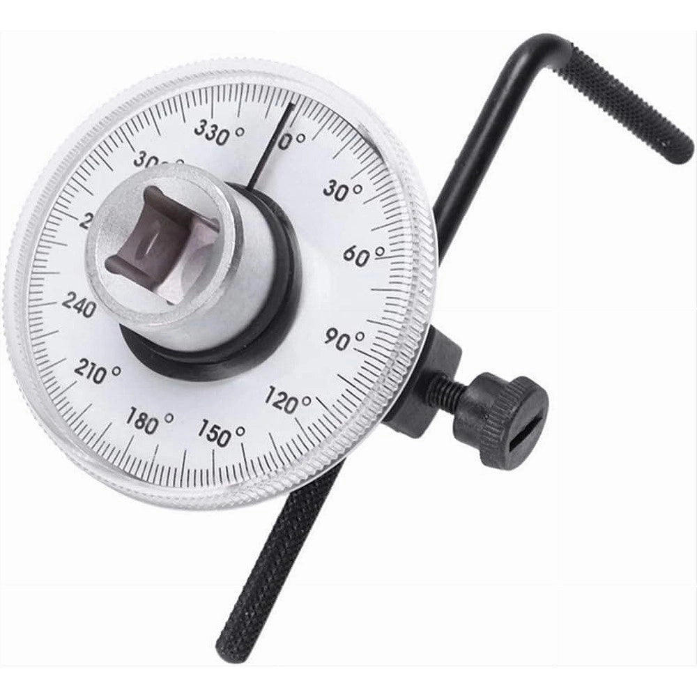Trade Shop - Chiave Dinamometrica Regolabile A 360° Gradi Attacco Da 1/2" Manometro Angolare -