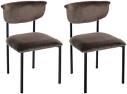 Set di 2 sedie visitatore Gambell velluto 6