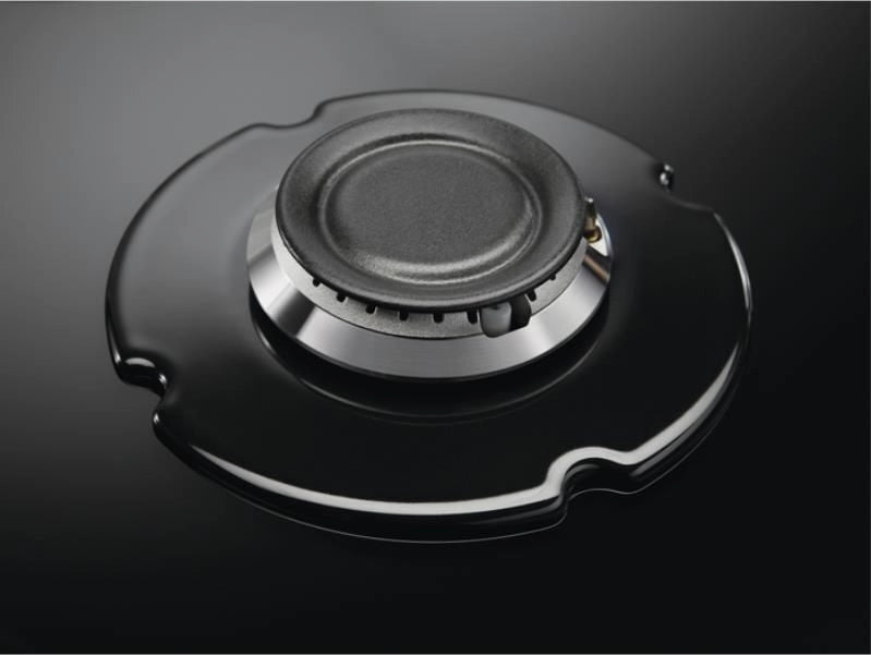Electrolux EGG64272K piano cottura Nero Da incasso 60 cm Piano cottura a gas su vetro 4 Fornello(i)