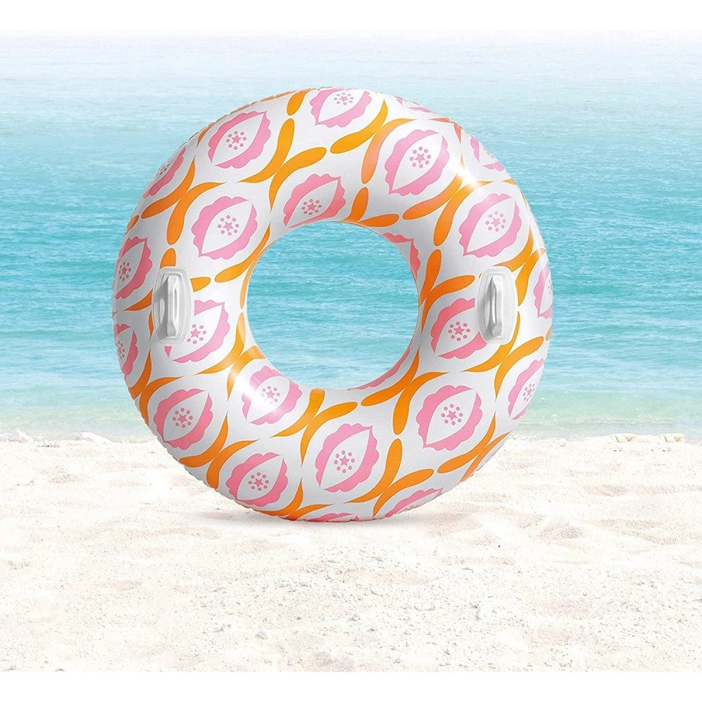 Trade Shop - Ciambella Timeless Con Maniglie 91 Cm Galleggiante Gonfiabile Piscina Mare 56269 -