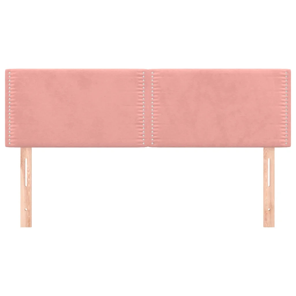 Testiere 2 pz Rosa 72x5x78/88 cm in Velluto