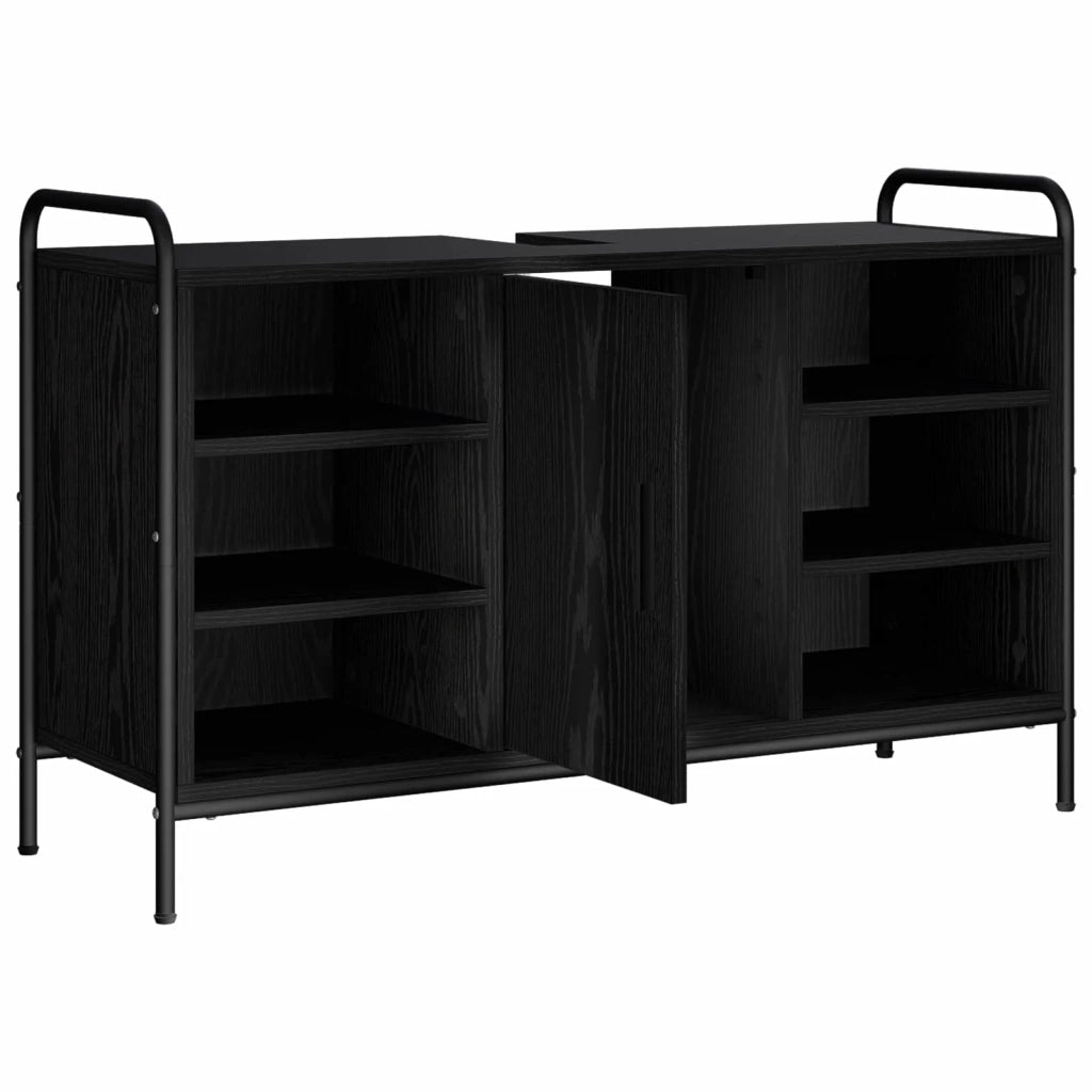 Mobile da Bagno Rovere Nero 95 x 34 x 61 cm 8014076