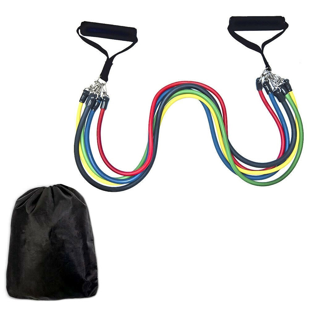 Trade Shop - Attrezzo Fitness Bande Elastiche Resistenza Della Forza Crossfit Palestra Pesi -