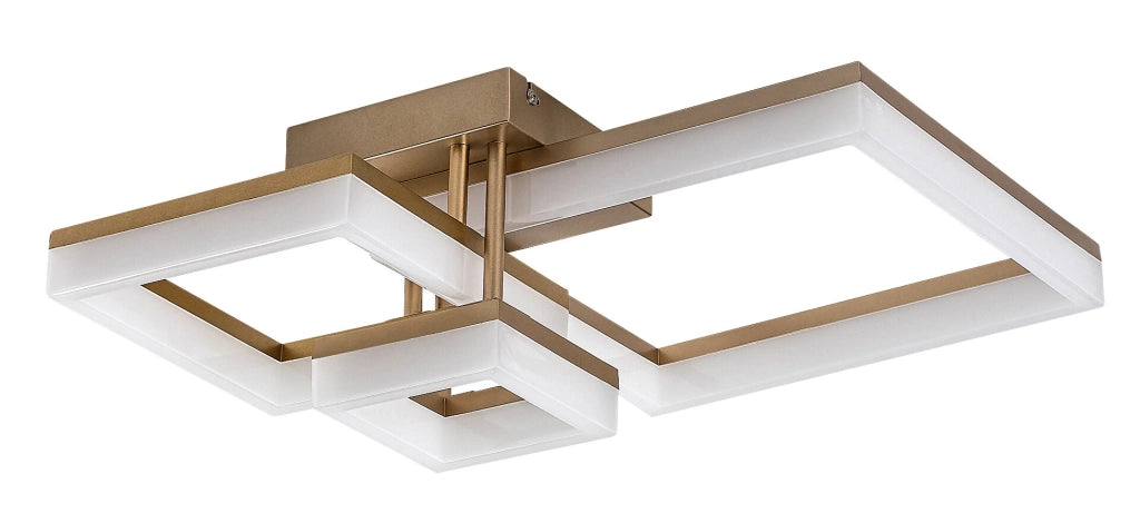 Plafoniera LED geometrica oro 22W CCT Amilia Rabalux