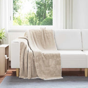 Coperta Beige 130 x 150 cm Panno