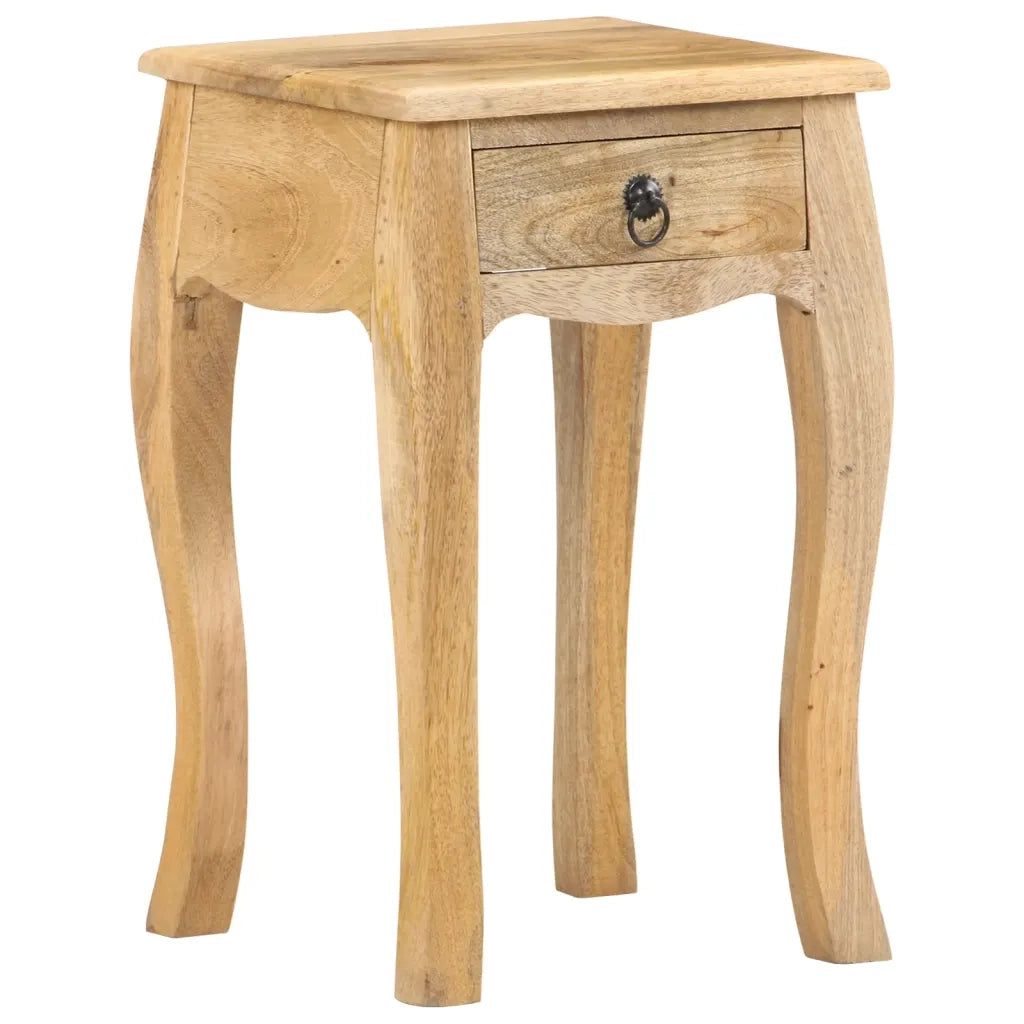 Comodino 28x28x46 cm in Legno Massello di Mango 321707