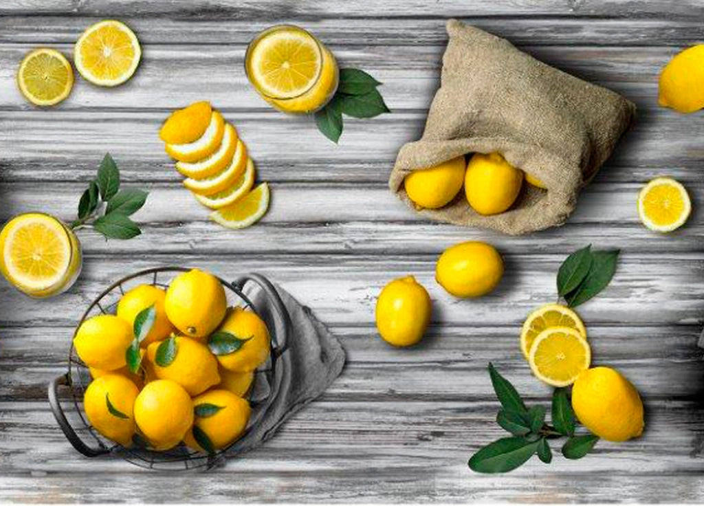 Tappeto Passatoia Cucina Antiscivolo Sottolavello Digitale Fantasie Varie - 50x90 - Limoni