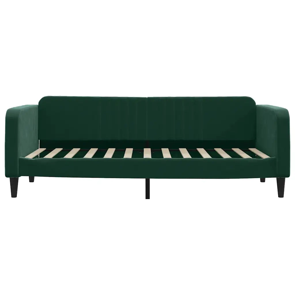Letto da Giorno Verde Scuro 100x200 cm in Vellutocod mxl 118624