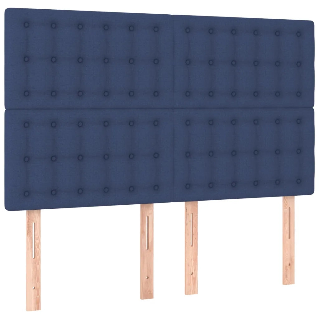 Giroletto a Molle con Materasso Blu 140x190 cm in Tessuto 3131751