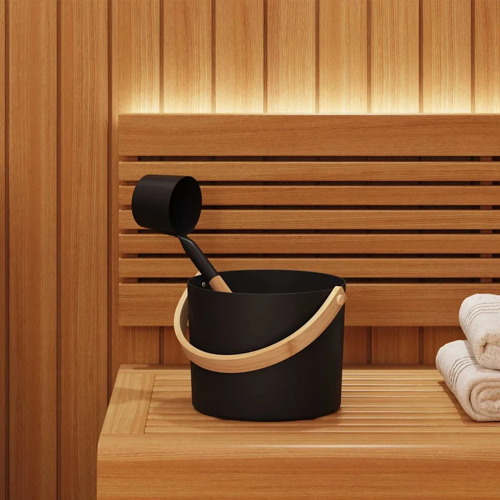 Set di Accessori per Sauna 2 pz Nero CFW2838413