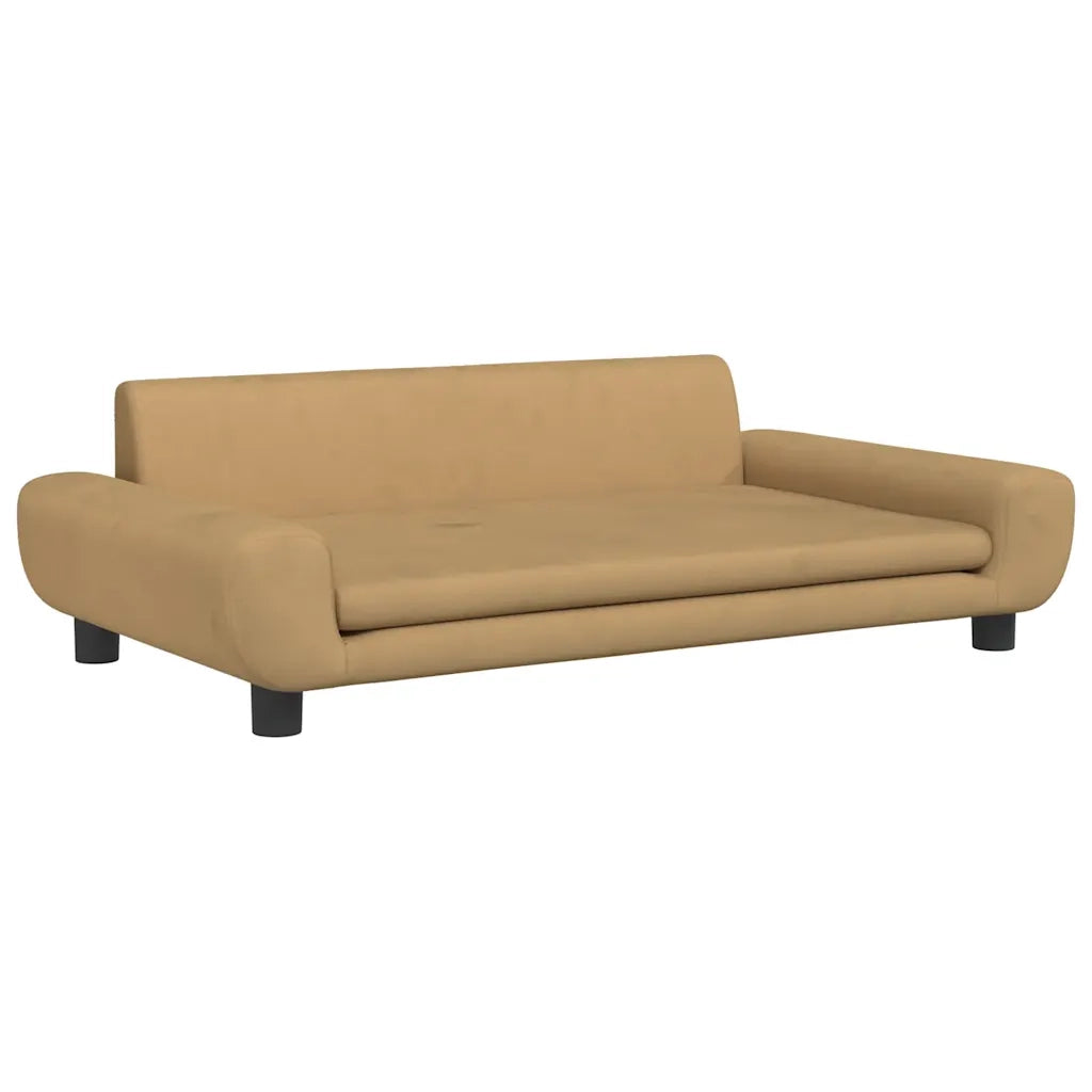 Lettino per Cani Marrone 100x54x33 cm in Vellutocod mxl 71198
