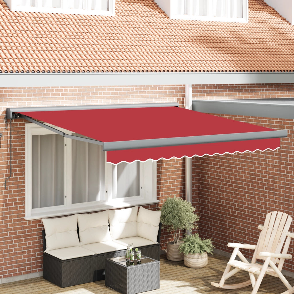 Tenda Retrattile Automatica Rossa 350x250 cm