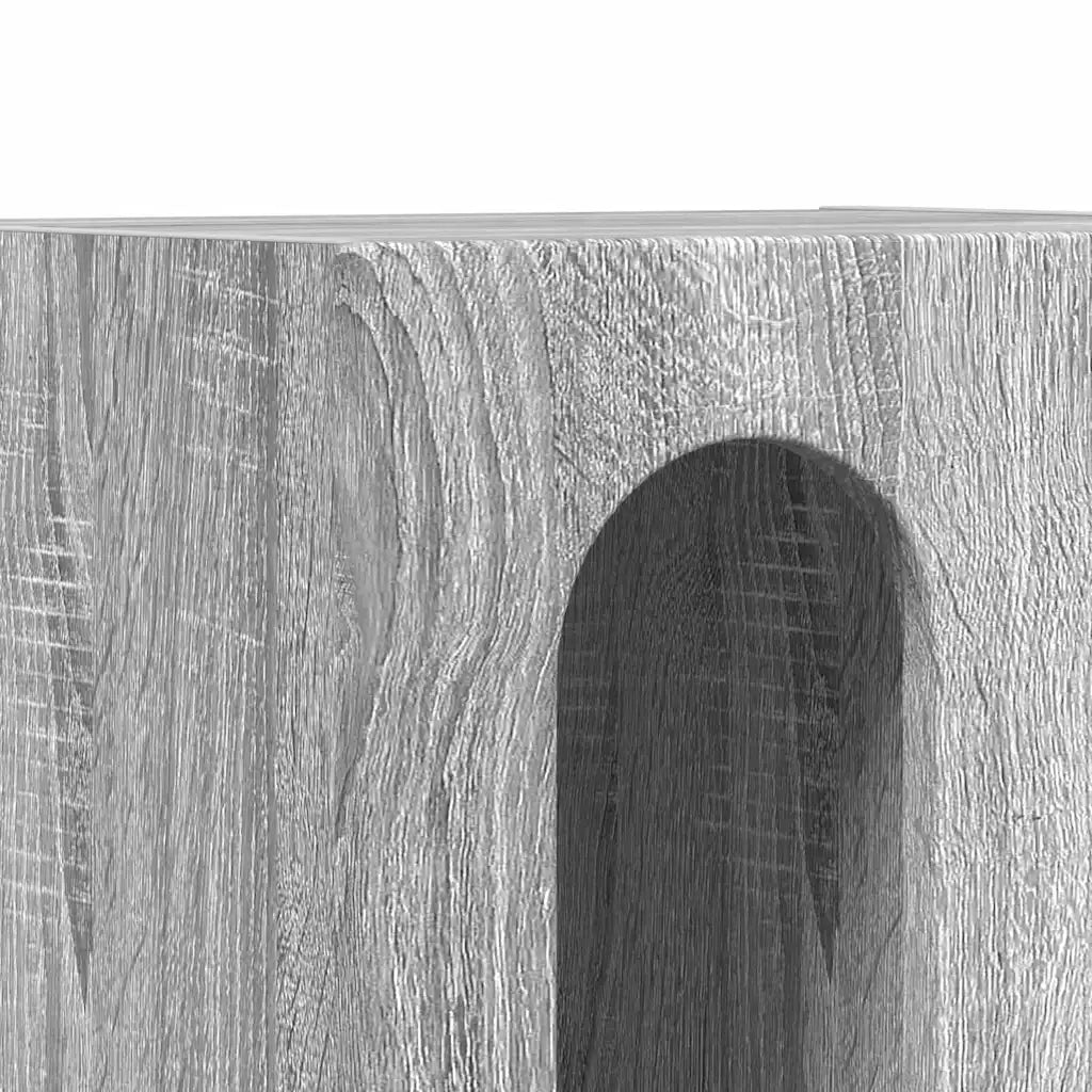 Comodino Grigio Sonoma 40 x 35 x 50 cm Legno multistrato