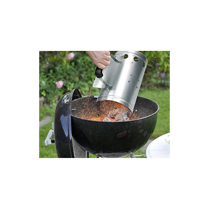 ACCENDI CARBONELLA IN METALLO ZINCATO NERO O COLOR ACCIAIO PER BARBECUE
